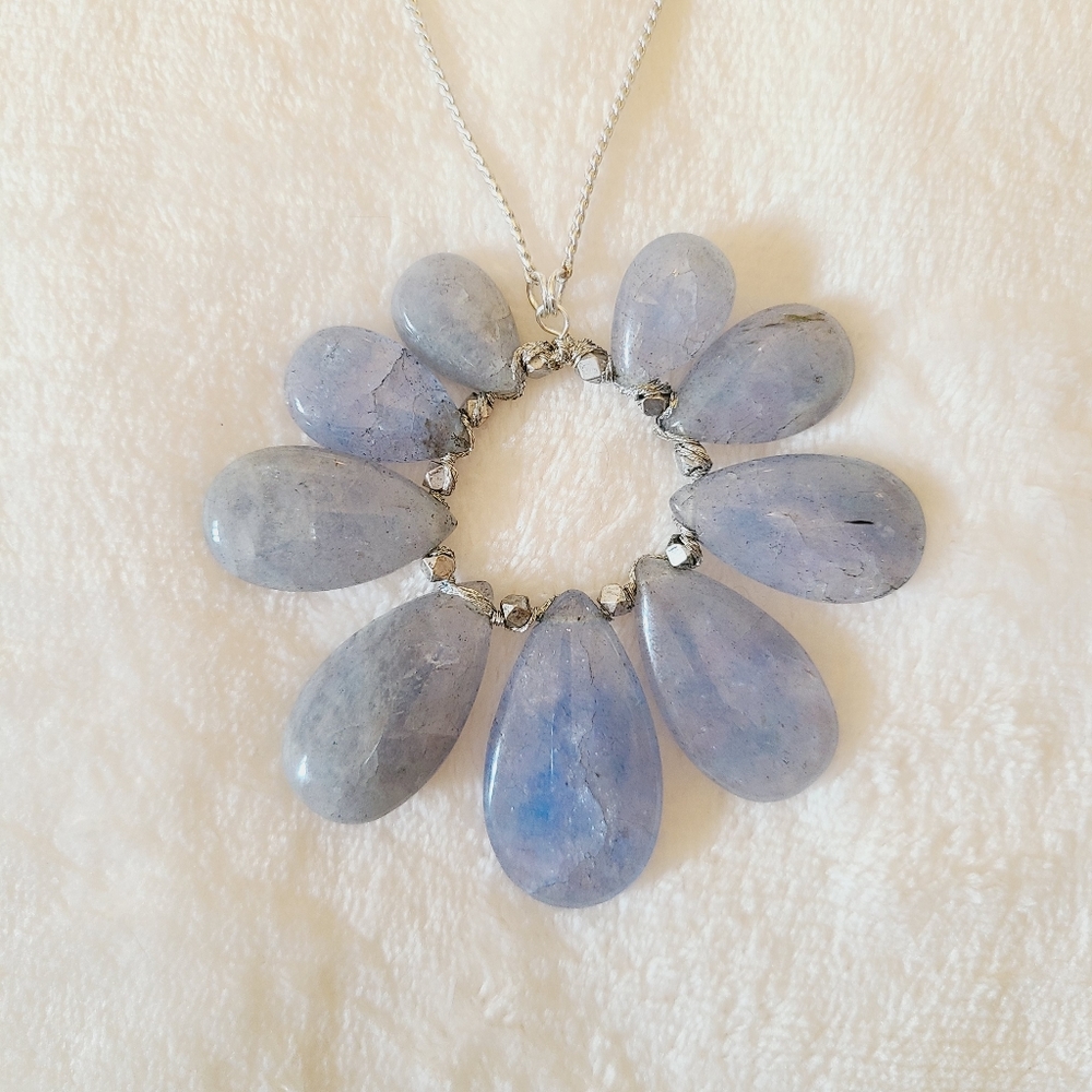 Everri Semi-Precious Blue Stone Necklace